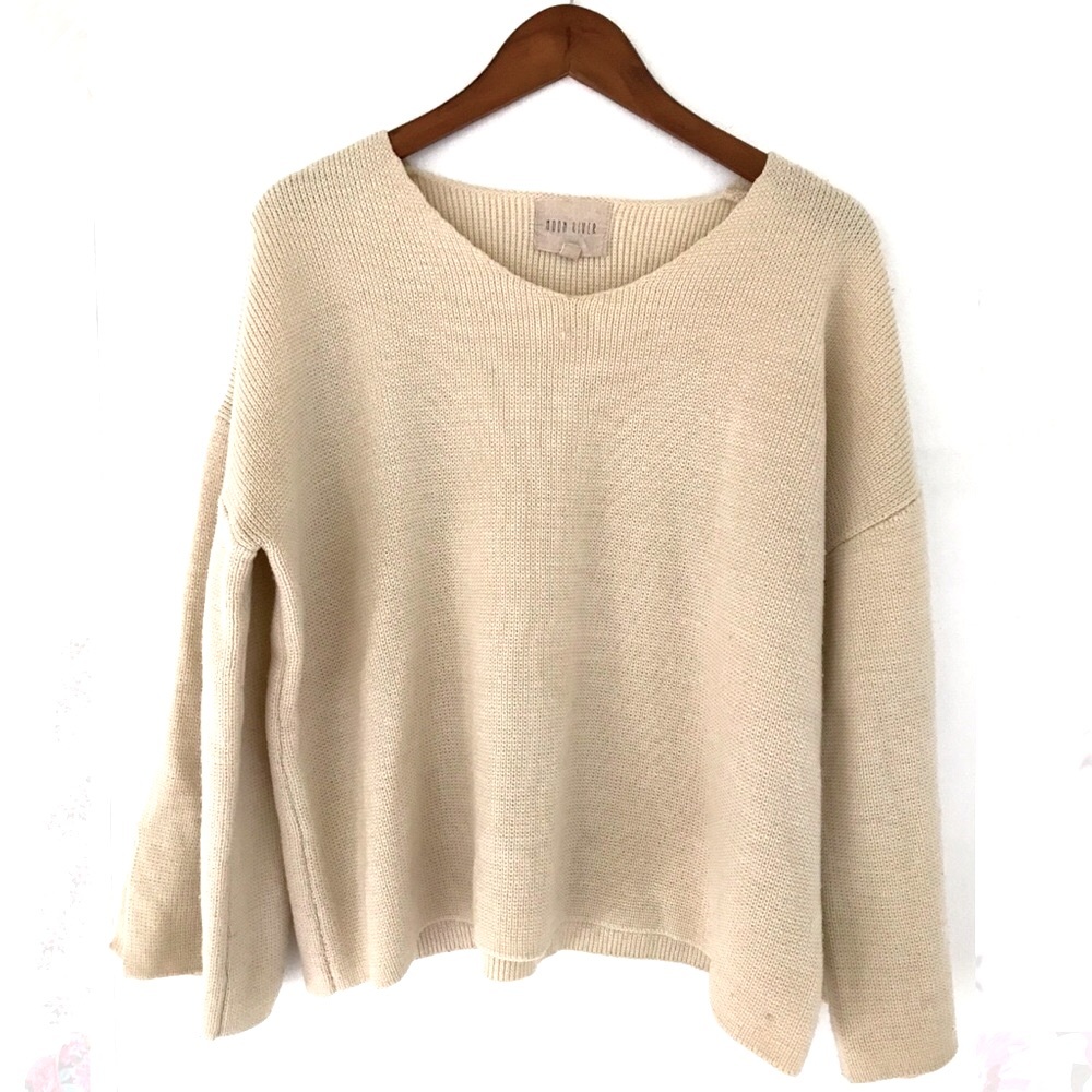 Moon River Oversized Cream Sweater